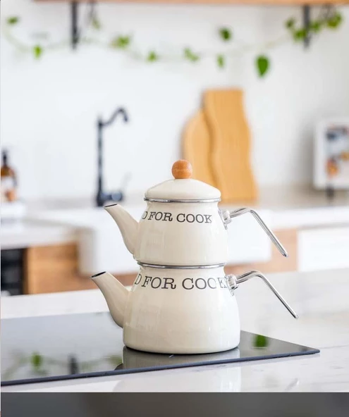 Emaye Mutfak Seti Çaydanlık/Kızartma/Saklama/Sos Tava Seti - Resim 2