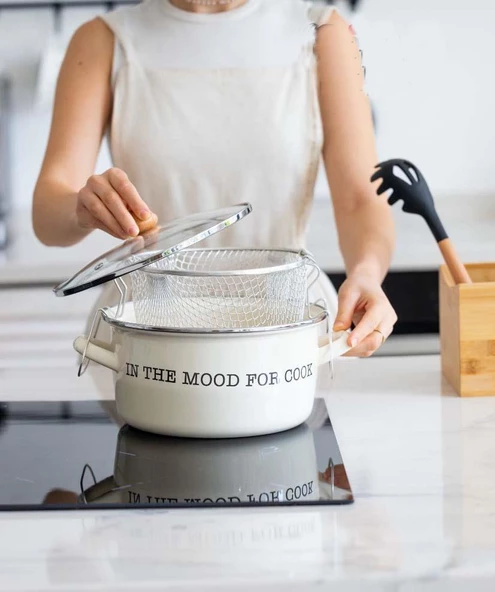 Emaye Mutfak Seti Çaydanlık/Kızartma/Saklama/Sos Tava Seti - Resim 5