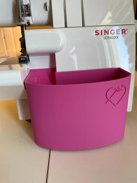 Singer Overlok Çöp Kutusu Fire Kabı XL Fuşya Pembe 14SH654 14SH754 14HD854 HD0405S S010L - 3