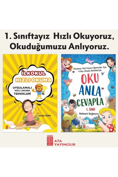 Ata 1.sınıf Hızlı Okuma + Oku Anla Cevapla ürün görseli 1