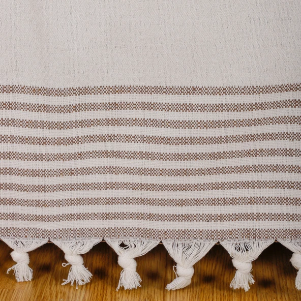 Buldan İşi Kaymaz Pamuklu Koltuk Örtüsü 170x210 Cm Koltuk Şalı Çekyat Kanepe Örtüsü - 3