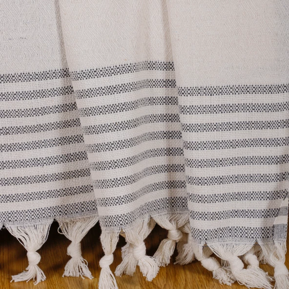 Buldan İşi Kaymaz Pamuklu Koltuk Örtüsü 170x210 Cm Koltuk Şalı Çekyat Kanepe Örtüsü - Resim 3