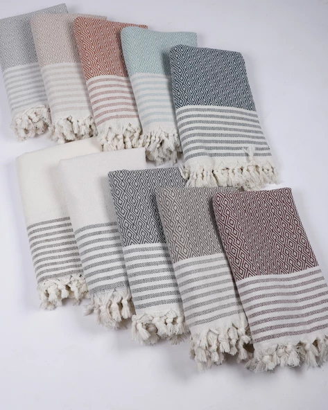 Buldan İşi Kaymaz Pamuklu Koltuk Örtüsü 170x210 Cm Koltuk Şalı Çekyat Kanepe Örtüsü - Resim 5