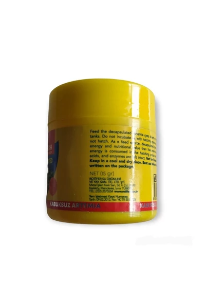 Kabuksuz Decapsulated Artemia Yavru Balık Yemi 15 Gr X 2 Adet - 2