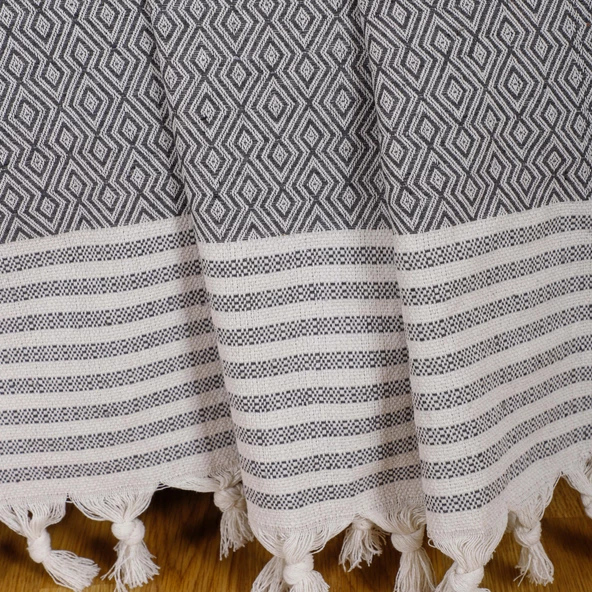 Buldan İşi Kaymaz Pamuklu Koltuk Örtüsü 170x210 Cm Koltuk Şalı Çekyat Kanepe Örtüsü - 2