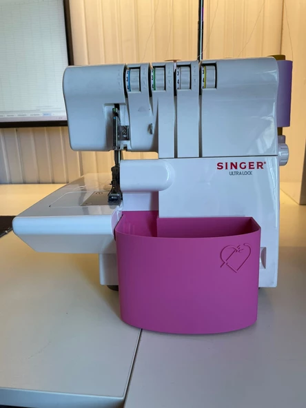 Singer Overlok Çöp Kutusu Fire Kabı XL Fuşya Pembe 14SH654 14SH754 14HD854 HD0405S S010L - 2