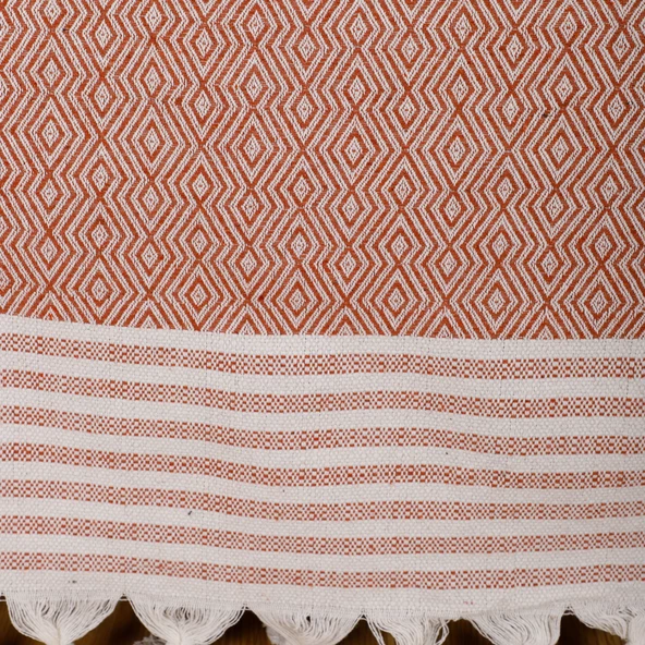 Buldan İşi Kaymaz Pamuklu Koltuk Örtüsü 170x210 Cm Koltuk Şalı Çekyat Kanepe Örtüsü - 3
