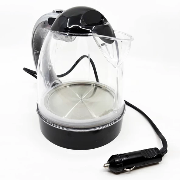 Kent 24 Volt Araç İçi Oto Su Isıtıcı Kettle Çaydanlık 1 Lt Siyah - 5