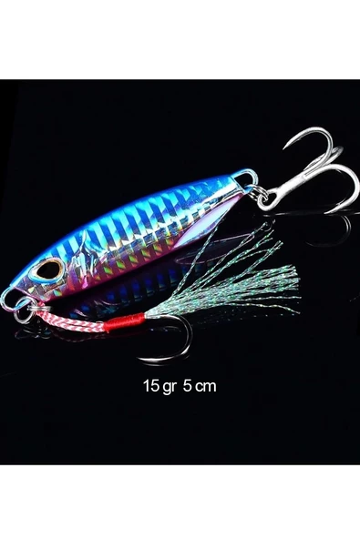 Jig Yem15 gr MetalJig SuniYapay BalıkYemi Rapala İstavrit Sarıkanat Lüfer Levrek Palamut Jig - 4