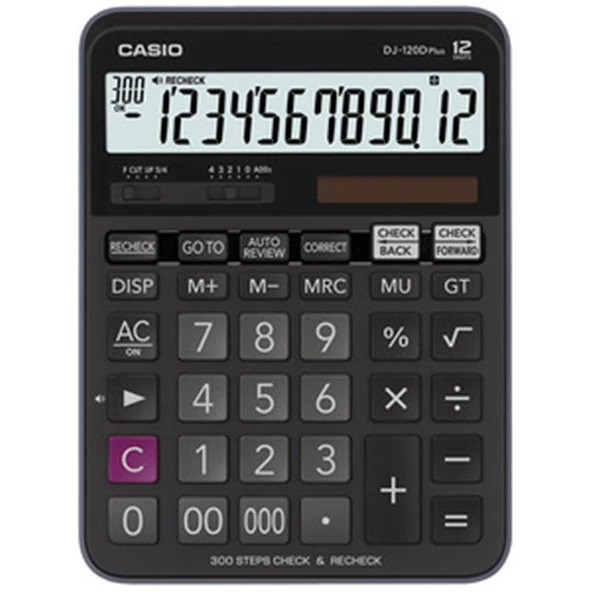 Casio Plus İşlem Kontrollü 12 Hane Masa Üstü Hesap Makinesi
