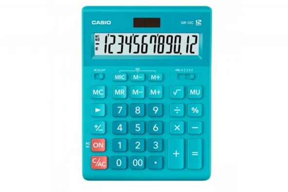 Casio 12 Hane Mavi Masa Üstü Hesap Makinesi