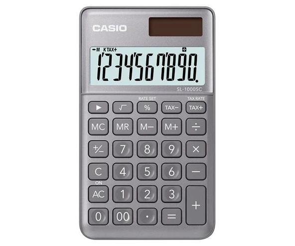 Casio Cep Tipi 10 Hane Gri Hesap Makinesi