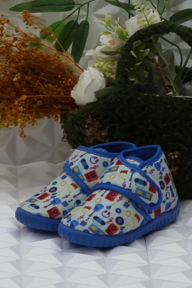 Fort Sly 5392 Gri Anaokulu Kreş Ev Erkek Çocuk Panduf Ayakkabı - Resim 3