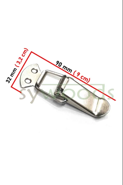 Sandık klipsi yaylı büyük 9 cm metal kapak mandalı kutu kilidi yaylı kilit - 2