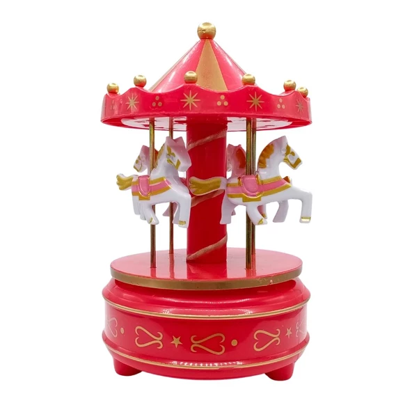 Atlı Karınca Müzik Kutusu Kurmalı Kırmızı Büyük No.3