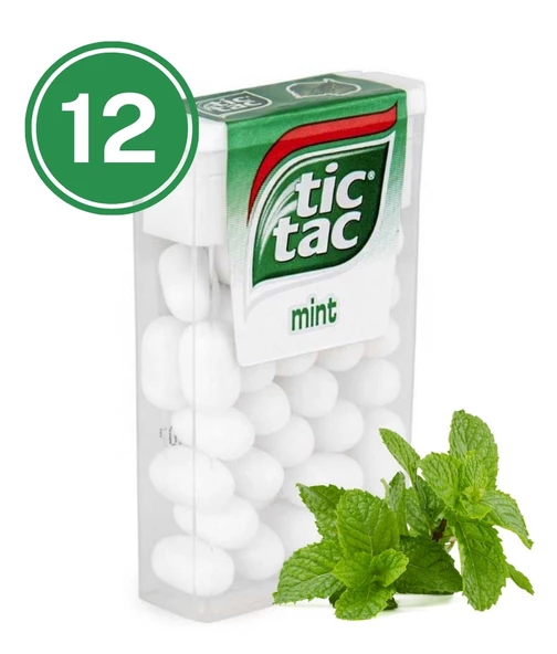 Tic Tac Nane Aromalı Şeker 18 Gr. (12 Adet)