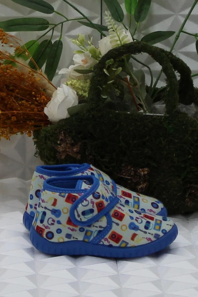 Fort Sly 5392 Gri Anaokulu Kreş Ev Erkek Çocuk Panduf Ayakkabı - Resim 2