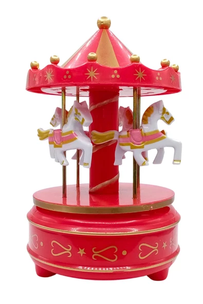 Atlı Karınca Müzik Kutusu Kurmalı Kırmızı Büyük No.3 - 5