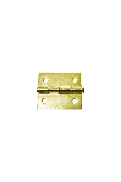10 Adet Sarı Tavla Menteşe 20x25 mm Kutu ve Sandık Menteşesi Hobi Maket
