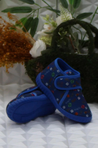 Fort Sly 5401 Lacivert Anaokulu Kreş Ev Erkek Çocuk Panduf Ayakkabı - Resim 5