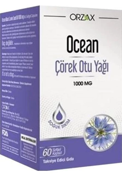 Ocean Çörekotu Yağı 1000 mg 60 Kapsül