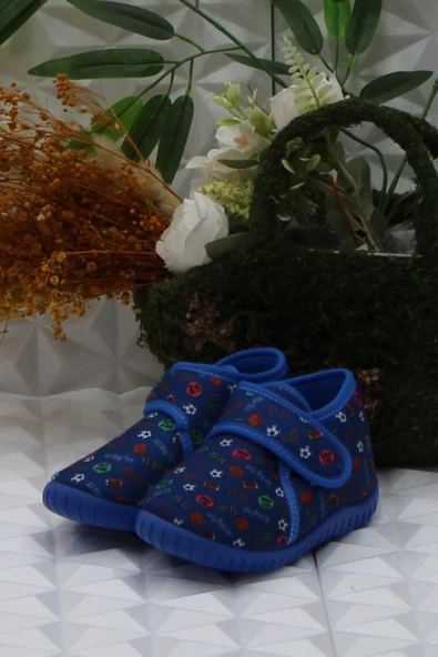 Fort Sly 5401 Lacivert Anaokulu Kreş Ev Erkek Çocuk Panduf Ayakkabı - Resim 3