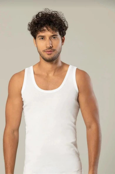 ERDEM 1100 ERKEK KLASİK PENYE ASKILI ATLET 3 ADET  BEYAZ L