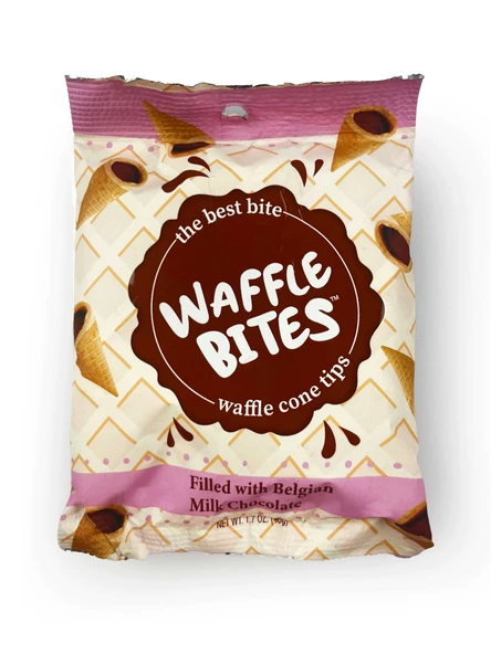 Waffle Bites Sütlü Çikolatalı Kornet 48 Gr. (1 Paket)