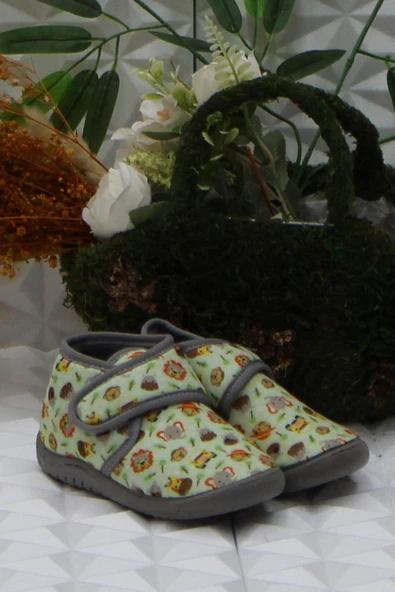 Fort Sly 8314 Yeşil Anaokulu Kreş Ev Erkek Çocuk Panduf Ayakkabı ürün görseli