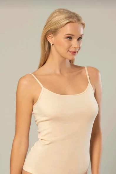 ERDEM 2153 KADIN LİKRALI İP ASKILI ATLET 6 ADET - Resim 7