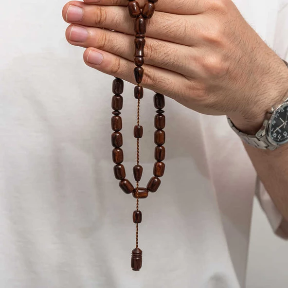 Sıkma Kehribar Tesbih - 3