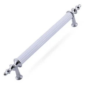 WUVERA Gündüz Kulp Mobilya Mutfak Dolabı Çekmece Dolap Kulpları Kapak Kulpu Kulbu Beyaz Krom 128 mm - 6