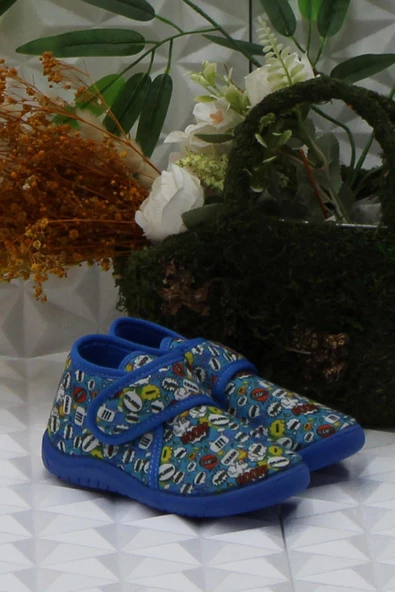 Fort Sly 8334 Mavi Anaokulu Kreş Ev Erkek Çocuk Panduf Ayakkabı ürün görseli