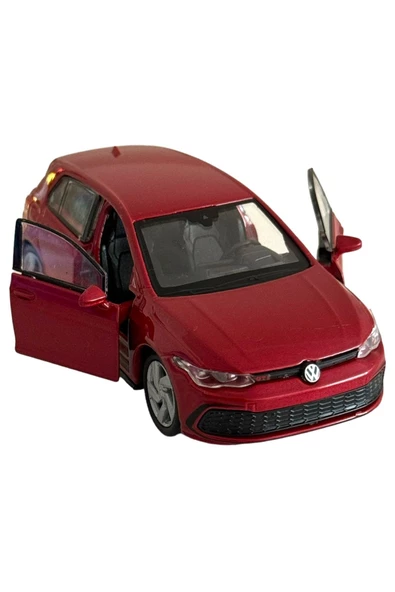 VOLKSWAGEN GOLF 8 GTI MODEL ARABA 1:32 ÖLÇEK 11CM METAL DİECAST - 5