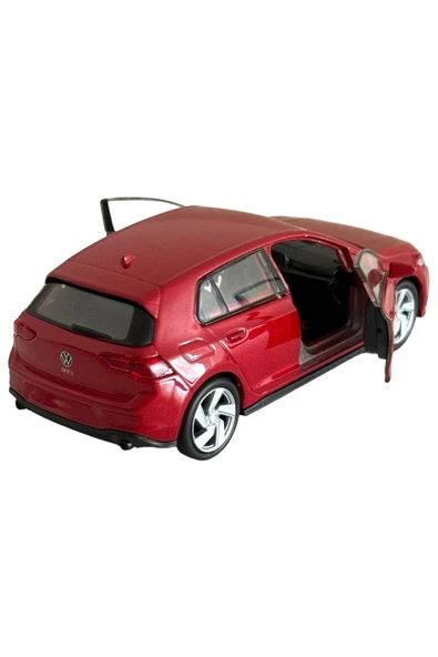 VOLKSWAGEN GOLF 8 GTI MODEL ARABA 1:32 ÖLÇEK 11CM METAL DİECAST - 4