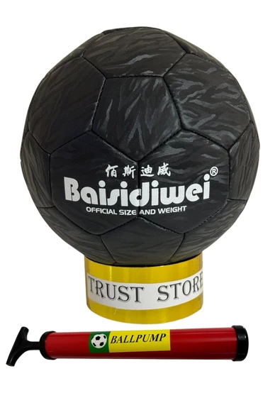 BAİSİDİWEİ FUTBOL TOPU 286 SİYAH NO:5 POMPA HEDİYELİ - 3