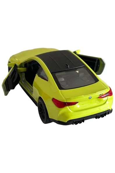 BMW M4 MODEL ARABA 1:36 ÖLÇEK 11CM METAL DİECAST - 5