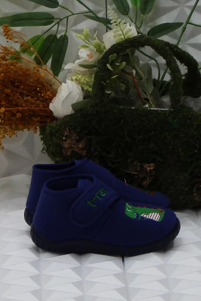 Fort Sly 8332 Lacivert Anaokulu Kreş Ev Erkek Çocuk Panduf Ayakkabı - Resim 2