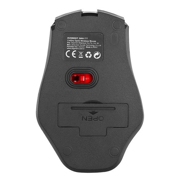 Everest SMW-777 Usb Kırmızı 2.4Ghz Optik Wireless Mouse - 4