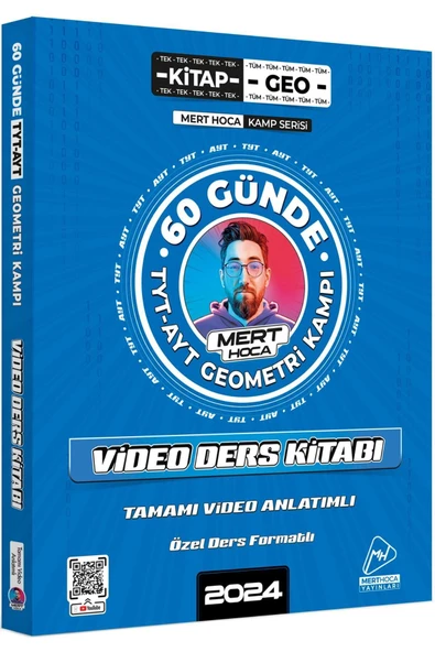 2024 Mert Hoca 60 Günde Tyt-ayt Geometri Kampı Video Ders Kitabı