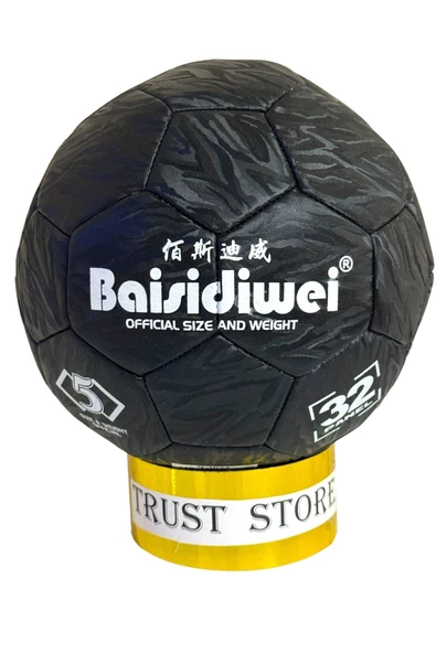 BAİSİDİWEİ FUTBOL TOPU 286 SİYAH NO:5 POMPA HEDİYELİ - 2