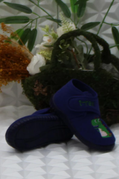 Fort Sly 8332 Lacivert Anaokulu Kreş Ev Erkek Çocuk Panduf Ayakkabı - Resim 5