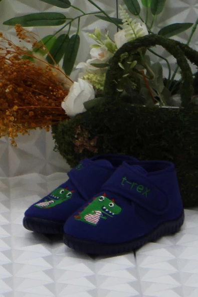 Fort Sly 8332 Lacivert Anaokulu Kreş Ev Erkek Çocuk Panduf Ayakkabı - Resim 3