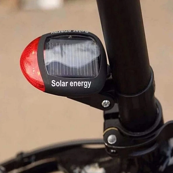 Bisiklet Lambası Güneş ile LED Şarj Edilebilir Bisiklet Kuyruk Solar Bisiklet Lambası - 7