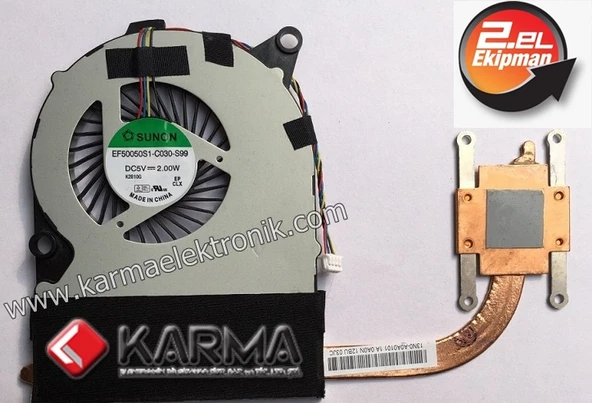 Medion B14Y Notebook Fan + Heatsink Bakır Soğutucu