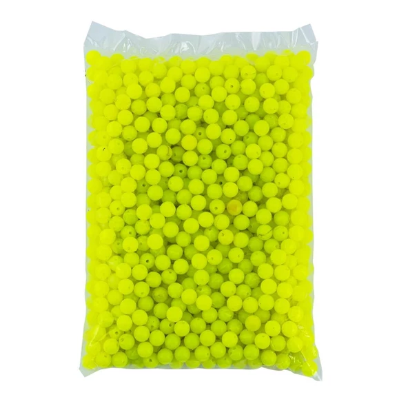 Yüzen Sazan Boncuğu - 14 MM - Neon Yeşili (1 KG) - 2