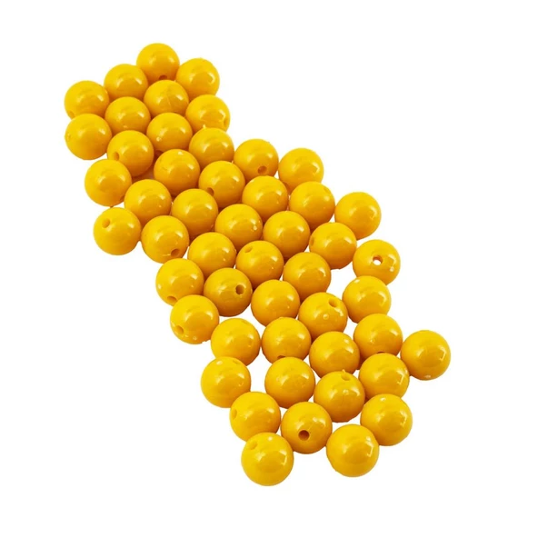Yüzen Sazan Boncuğu - 14 MM - Sarı (1 KG) - 2