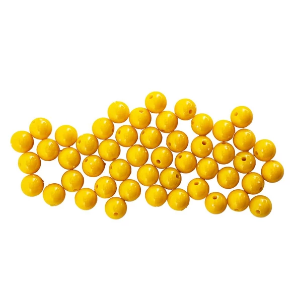 Yüzen Sazan Boncuğu - 14 MM - Sarı (1 KG) - 3