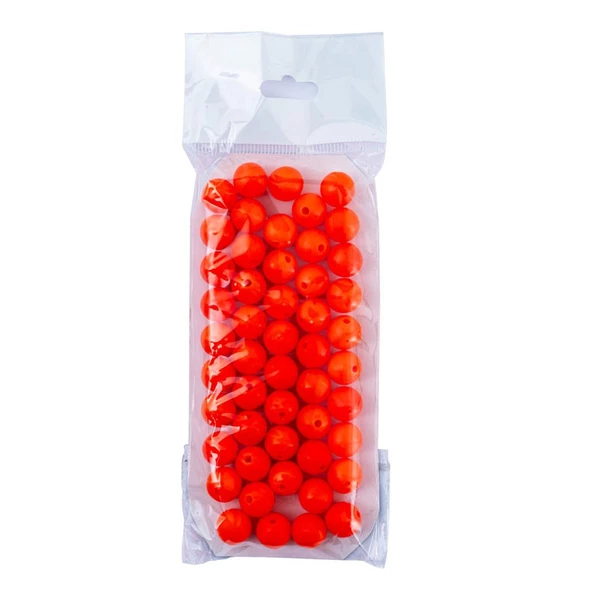 Yüzen Sazan Boncuğu - 14 MM - 50'li - Turuncu - 4