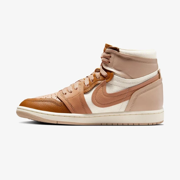 Nike Air Jordan 1 High Method of Make Legend Medium Brown Kadın Kahverengi Sneaker Spor Ayakkab LİMİTED EDİTİON FB9891-200 - Resim 3